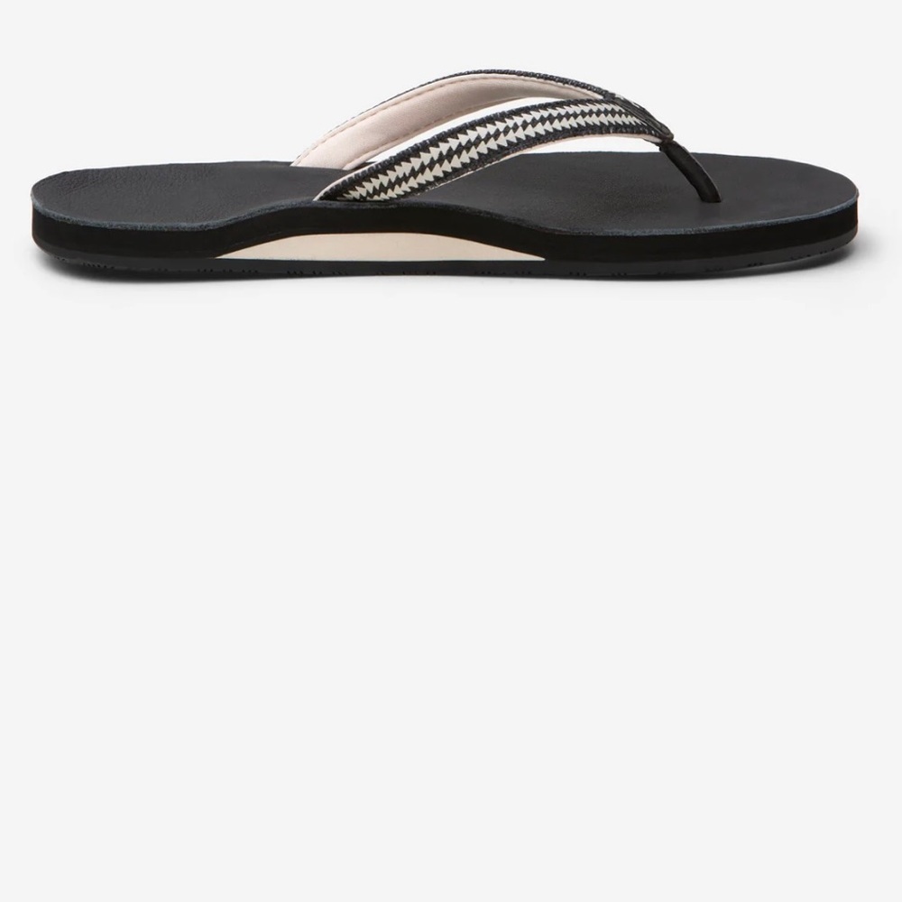 Hari Mari Sandals Flip Flops Women’s Field Puebla Black White Size 9 - Picture 4 of 8
